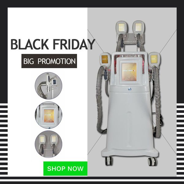 

cryolipolysis fat e machine fat removal equipment loss weight body shaping 4 cryo handles can work at the same time red light pn
