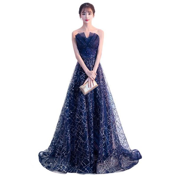 

navy blue chinese oriental off shoulder wedding women long cheongsam evening dress elegant princess dresses modern qipao, Red