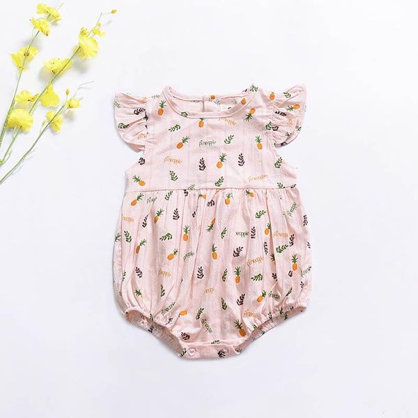 

ins summer baby girl clothes newborn baby girl clothes baby rompers infant one piece clothing newborn jumpsuit infant clothing, Blue