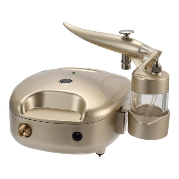 

портативный мини-спрей насос pen воздушный компрессор набор для nail art картина татуировки craft торт спрей красивая модель airbrush kits, Silver