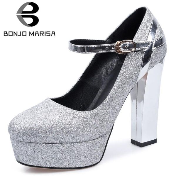 

bonjomarisa new ladies spring fashion metallic pumps cool high heels party pumps women elegant shallow platform shoes woman, Black