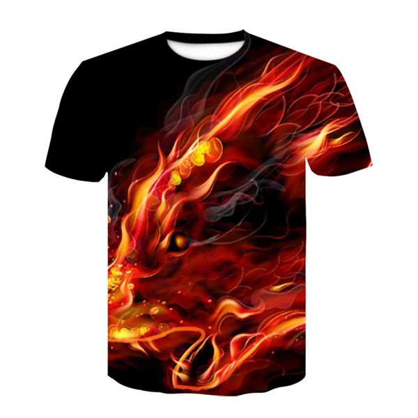 

2019 new high street men/women t-shirt 3d lion print designed stylish summer t shirt brand tees plus size m-5xl ypf263, White;black