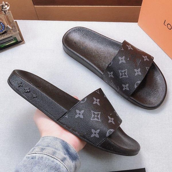 

with box woman high-quality slippers brand sandals flat shoe designer shoes slide basketball shoes casual shoes flip flops by shoe10 l01, Black