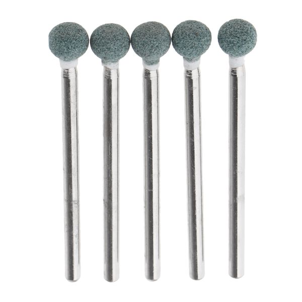 

5pcs ceramic stone nail drill bits, 3/32 rotary burr cuticle clean manicure tools, nail drill accessories