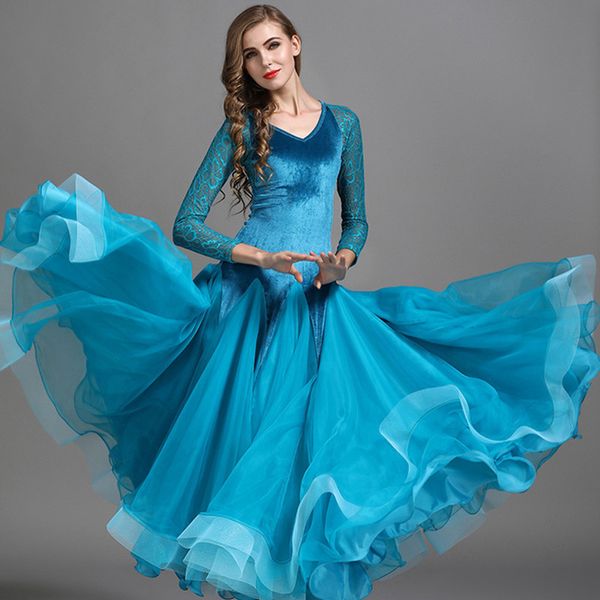 

waltz dress rumba standard smooth dance dresses standard social dress ballroom dance competition fringe spanish costumes, Black;red