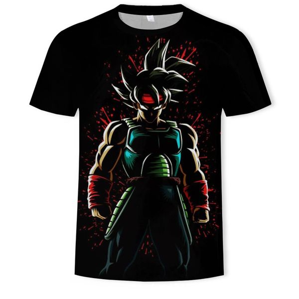 

mens designer short-sleeved t-shirt thin fashion dragon ball printing loose comfortable z1o, White;black