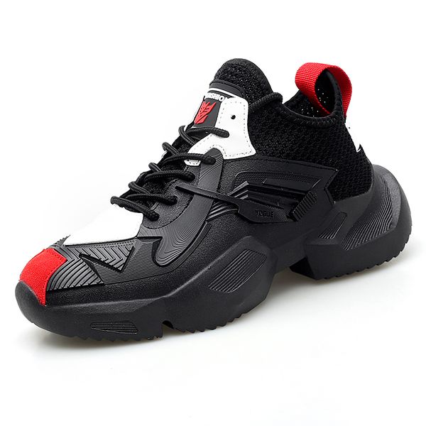 

men daddy shoes sneakers breathable thick bottom black sneakers men casual shoes basket homme chaussure outdoor walking footwear