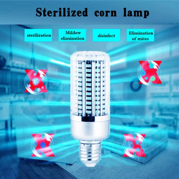 

40w uv germicidal light with remote control, ac 85-265v led uvc light bulb, e27 germicidal lamp remote control timing killing mite bacteria