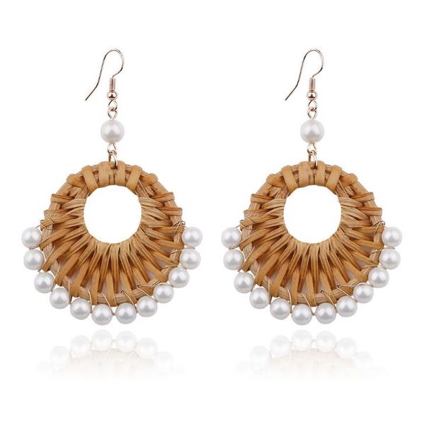 

designer earrings alloy shell rattan large earrings hypoallergenic pearl earrings female european and american fashion earring jewelry, Silver