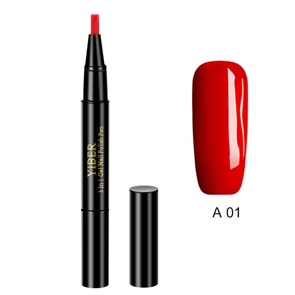 

3 in 1 uv nail polish gel polished nail polish gel portable nail pencil primer easy to operate pen art tslm1