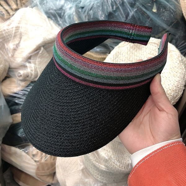 

empty female 2020 simple sun hat rest simple travel color hair band hair band hat, Blue;gray