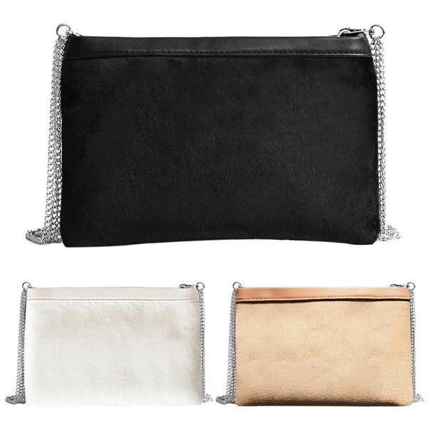 

concise women dual-purpose splicing design removable chain shoulder bag