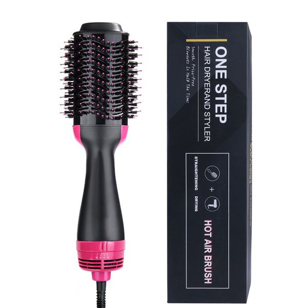 

professional one step air hair dryer brush volumizer 2 in 1 straightener and curler electric curling iron comb