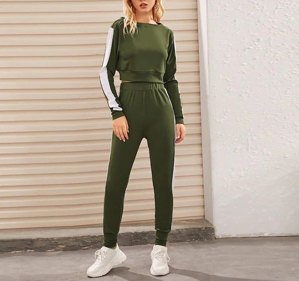 

outdoor sports suit women tracksuit sweatshirt pants sets sportswear long sleeve wear casual suit sets streetwear autumn, Black;blue