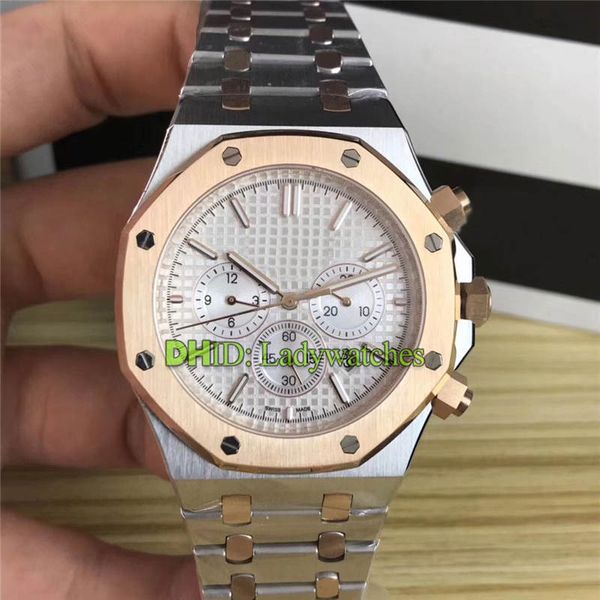 

sport mens designer watches 316l stainless steel case bracelet white dial wristwatches sapphire crystal 41mm luxury watch montre de luxe, Slivery;brown