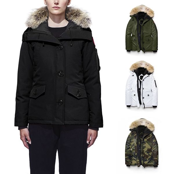 

классический стиль 2020 канада монтебелло женщины bomber femme на открытом воздухе пуховик hiver толстые теплый ветрозащитный гусь вниз паль, Black