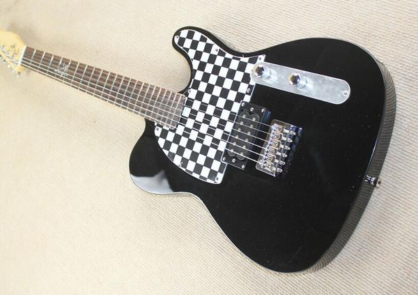 

теле электрогитара, черно-белый, и тот же тип аврил, можно настроить, бесплатная доставка