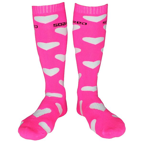 

высокое качество зимняя мода носки женщины чулки длинный хлопок носки девушки колено, Black;white