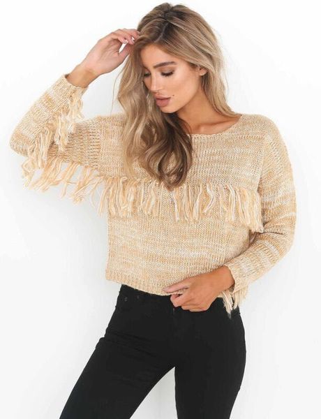 

women female fashion casual knitted sweater sweater streetwear jumper solid pullover autumn winter outerwear, White;black