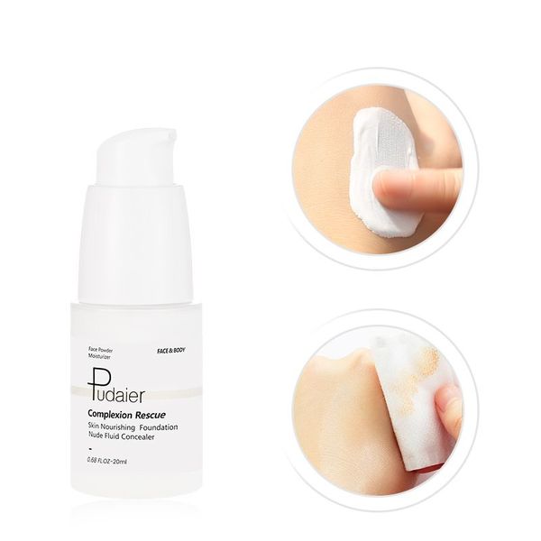 

25ml color changing foundation makeup base nude face liquid cover concealer long lasting makeup sombras skin care foundation 120pcs/lot dhl
