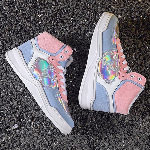 

tkn women high sneakers woman platform daddy casual boots shoes ladies platform casual flat shoes woman basket femme 9802, Black