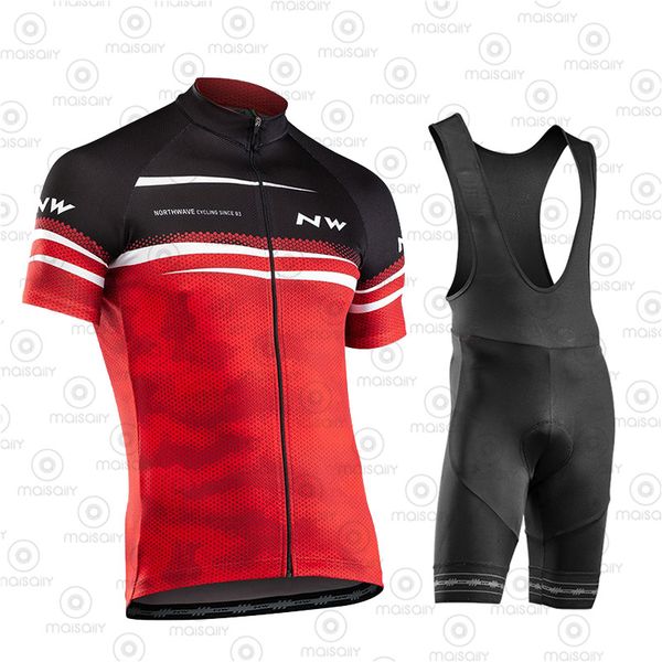 

northwave 2020 summer new cycling jersey set breathable team racing sport bicycle jersey mens cycling clothing short bike, Black;blue