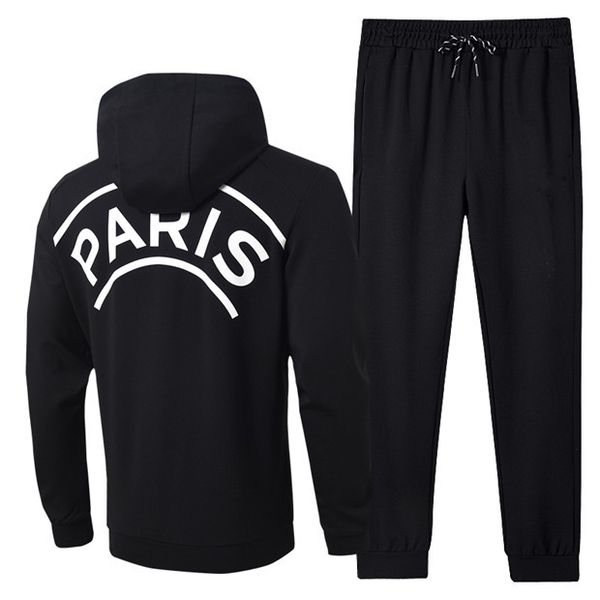 

Mens Designer Tracksuits Sports Suit Men Designer Trainning suits set Color Black Football Plus Size Suits male L-5XL