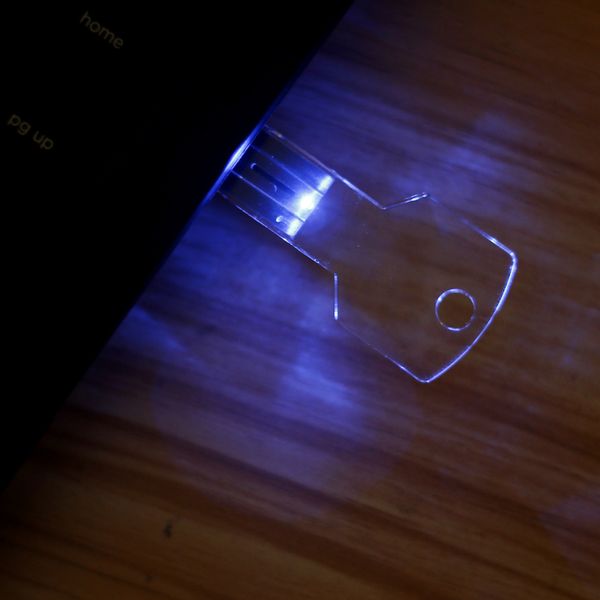 

usb 2.0 flash drive acrylic key design memory stick storage u disk 8gb