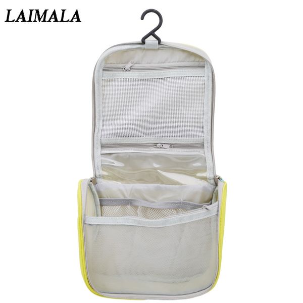 

hanging travel cosmetic bag women zipper make up bag polyester high capacity makeup case handbag organizer storage wash bath