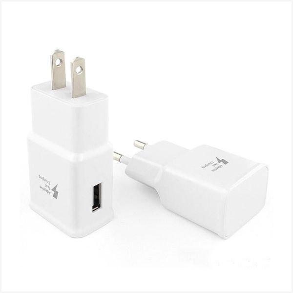 

good quality adaptive fast charging 5v 2a usb wall charger adapter us eu plug for samsung galaxy s10e s10 s9 s8 plus s7 edge s6 note 10 9 8