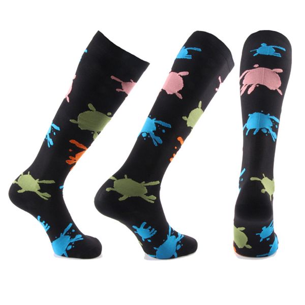 

brothock sports compression stockings for men and women outdoor pressure socks new fitness running cycling socks professional, Black