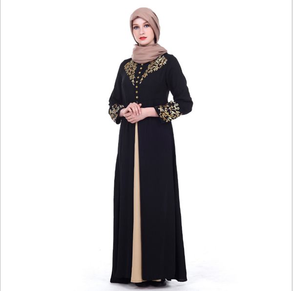 

musulmane turkish dubai fashion islamic clothing worship service elegant muslim abaya print maxi dress stamping robe, Red