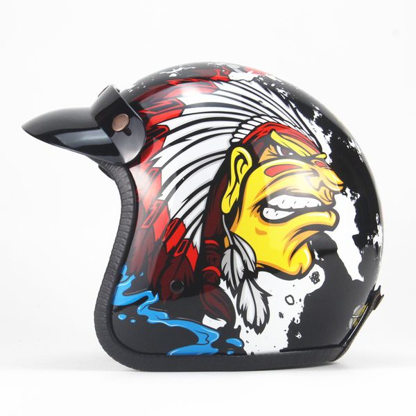 

шлемы мотоцикла открытое лицо старинных мотоциклов шлем ретро cruiser chopper open face moto dot утверждение