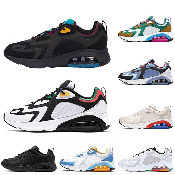 

2019 new air 200 cushion outdoor sports sneakers bordeaux desert sand bright crimson black mens trainers running shoes maxes 200s eur 40-46