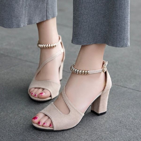 

metal beaded summer women's fish mouth open toe sandals ladies fashion simple with sandals xjj312, Black