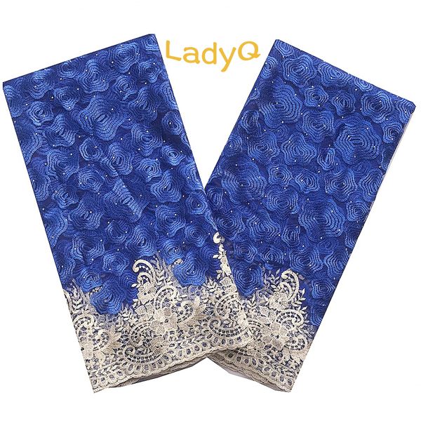 

royal blue african ткань шнурка 2019 высокого качества кружево материалы последние тюль ткань шнурка стразы сетки гипюр кружево ткань, Black;white