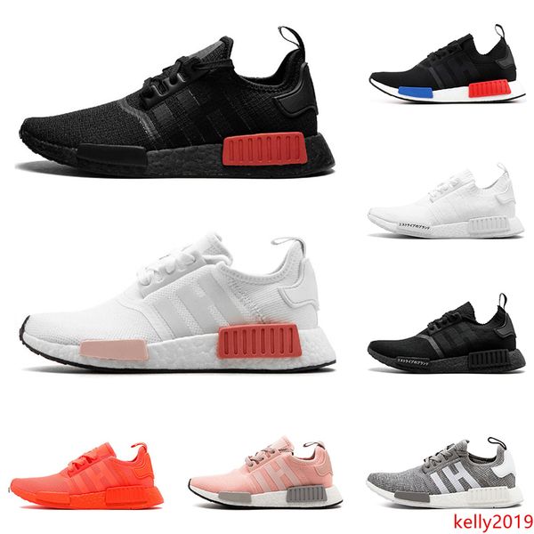 

тройной черный nmd r1 мужчины женщины кроссовки белый солнечный красный мрамор прохладный серый thunder og oreo мужской тренер бегун спорт н