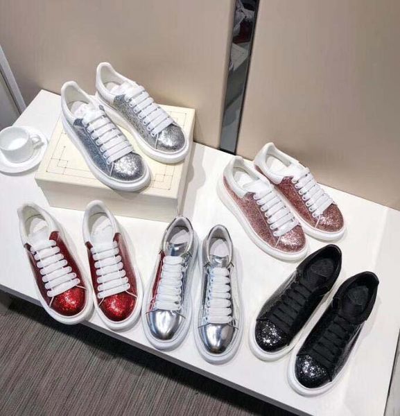 

brand classic platform designer sneakers men women fashion white leather low sports sneakers flat shoes 35-45 c1, Black