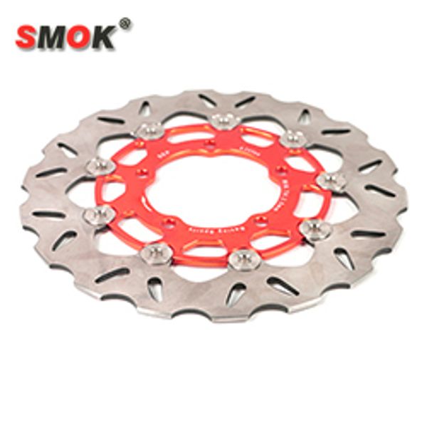

smok motorcycle scooter 260mm stainless steel front brake rotor floating disc adapter bracket for bws x 125 cygnus 125