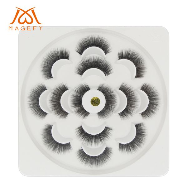 

7pair/set new 3d mink eyelashes eye lashes thick false eyelashes false eyelashes makeup extension eyelash dhl ing