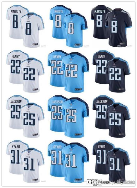 

men women tennessee titans youth 31 kevin byard 22 derrick henry 25 adoree' jackson 8 marcus mariota football jerseys navy red, Black;red