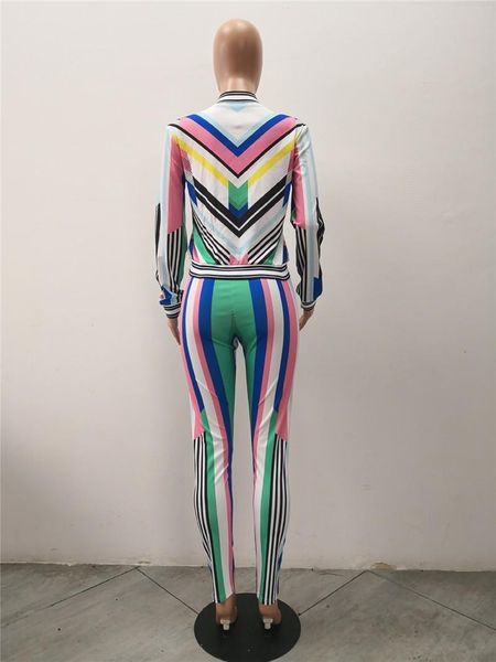 

casual women sweat suits fashion 2 piece set winter long sleeve printed short jackets +pants leisure suit casual tracksuit set convention, Gray