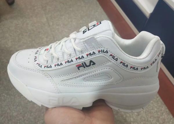 

2019 fila di ruptor ii 2 women neaker running hoe white pink ummer increa ed outdoor neaker plu ize 36 40