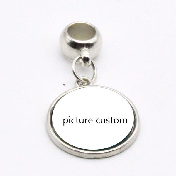 

20pcs/lot new fashion custom picture charm pendant bracelet glass cabochon jewelry for women men (order a message, Bronze;silver