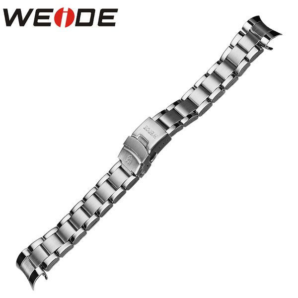 

weide watchbands solid stainless steel folding clasp with safety 21cm watch strap wh1103 wh1104 wh2309 wh5203 band width 22mm, Black;brown