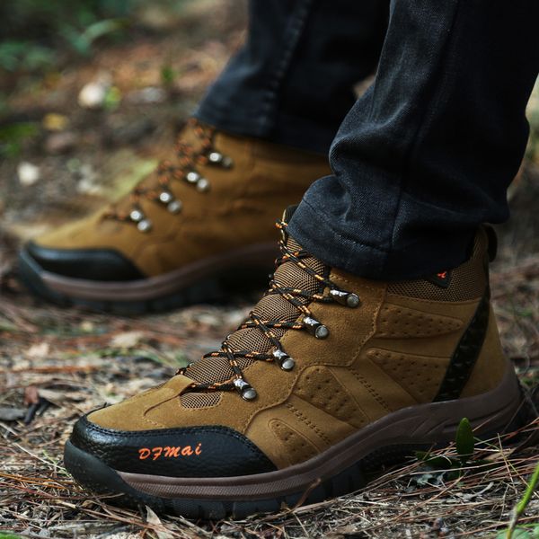 

2018 outdoor shoe autumn men's hiking shoes big size men sneakers climbing mountain boots hunting trekking camping trainer