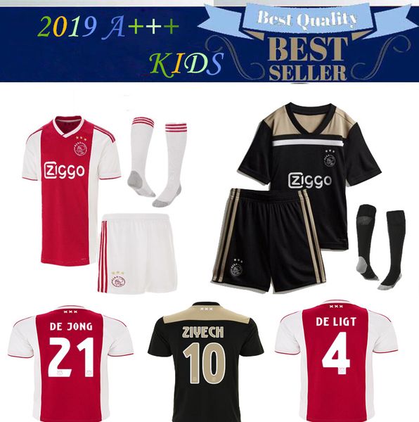 

2019 ajax fc occer jer ey cami eta de futbol 18 19 kid kit ziyech tadic huntelaar dolberg jer ey maillot de foot