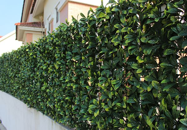 

uland 50x50cm artificial hedge panels decorative privacy screening greenery ornaments bay leaves for estate garden patio balcony