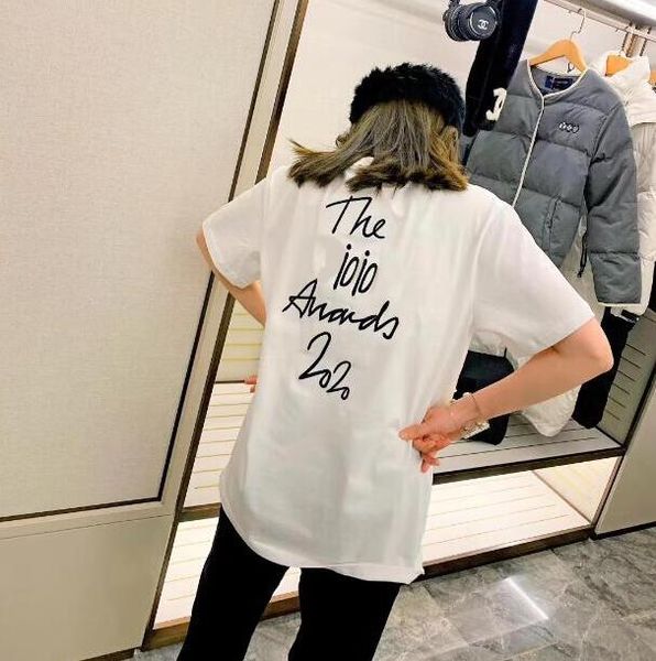 

france designer t shirts for women tee shirts 20ss summer brand t-shirt with letters embroidery luxury casual lady paris clothing, White