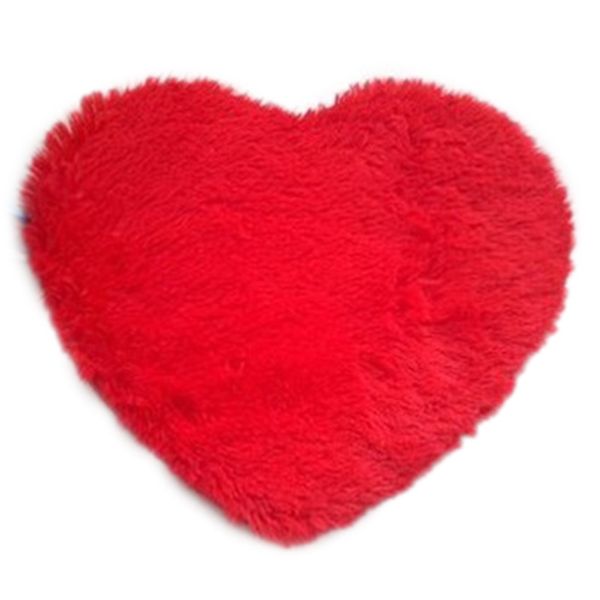 

fashion modern decorative shaggy heart soft faux fur rug sheepskin bedroom kid girls mat red/pink
